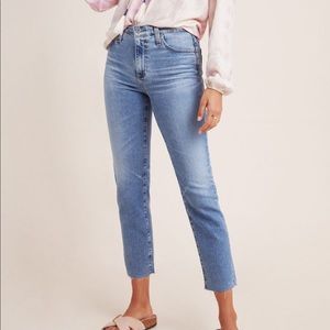 AG denim Isabelle straight crop size 28